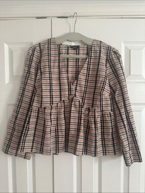 Rails red black and cream top